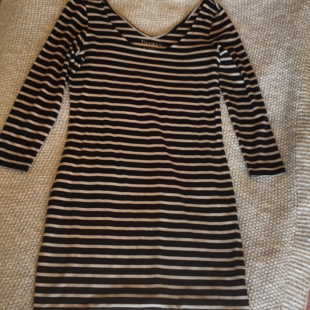 Black & White Striped Dress